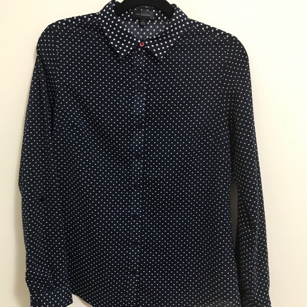 The Limited polka dot blouse